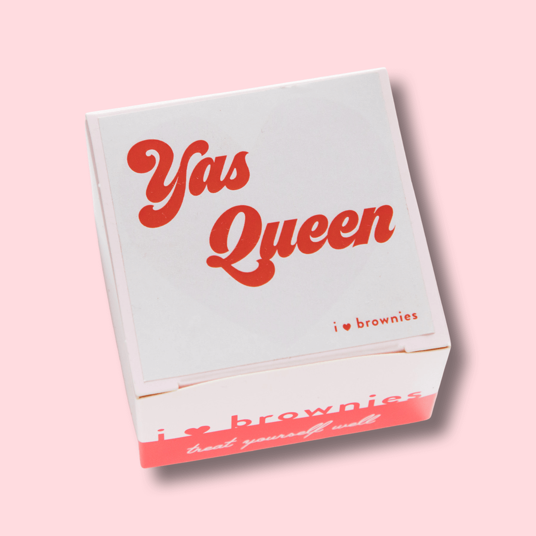 Individually boxed brownies with custom logo packaging for business branding and bulk orders