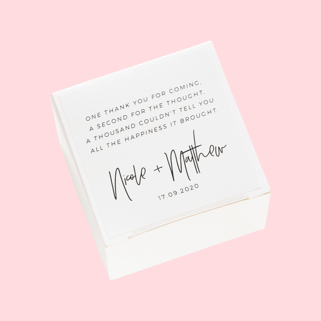 Individually boxed brownies with custom logo packaging for business branding and bulk orders