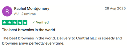 6 Individually Boxed Brownies